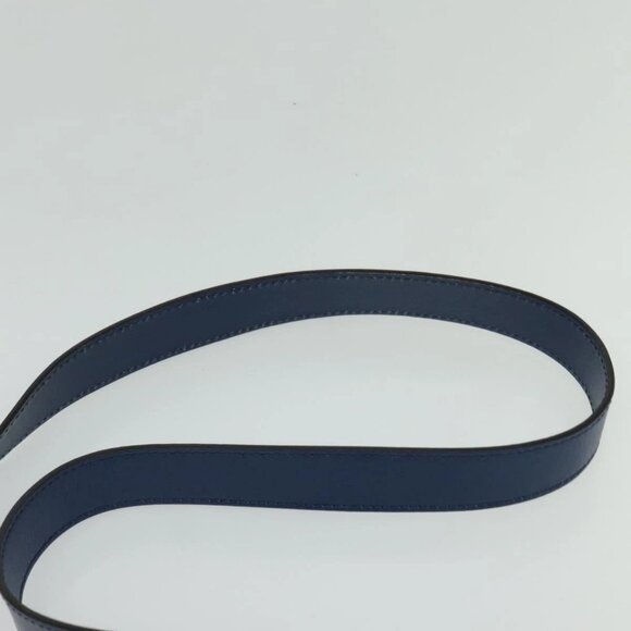 GUCCI Diamante Shoulder Bag Leather Blue Gold - Picture 8 of 16